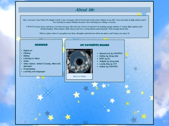 aboutme screenshot