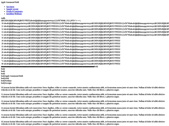 applegaramond-bold-demo screenshot