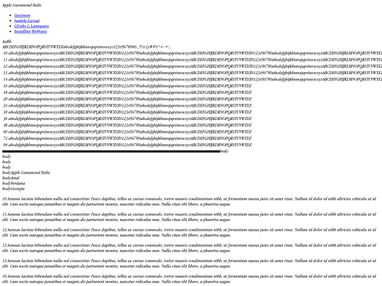 applegaramond-italic-demo screenshot