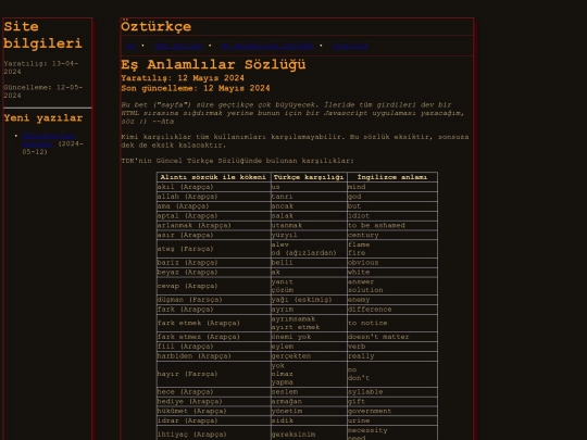 sozluk screenshot