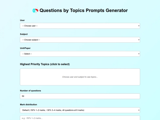 prompts screenshot