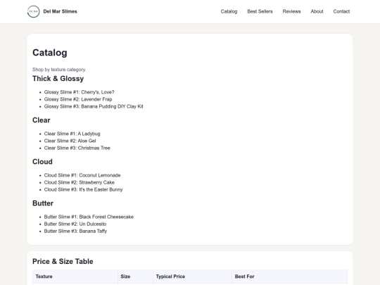 Final assignment/catalog screenshot