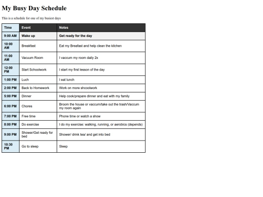 Stylish Schedule Assignment/index7 screenshot