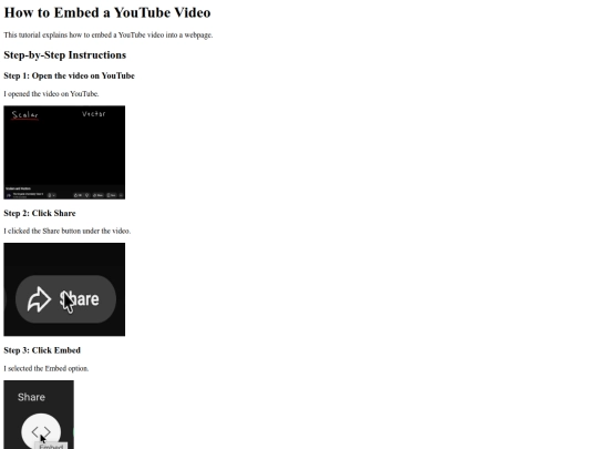 Video Embedding Tutorial Assignment/index9 screenshot