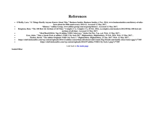 references screenshot