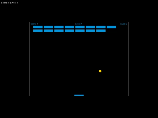 brickbreaker screenshot