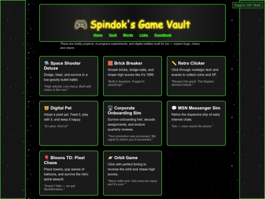 games screenshot