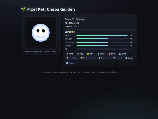 pet screenshot