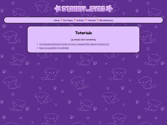 tutorials screenshot