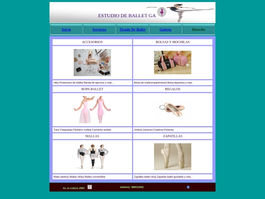 tiendaballet screenshot