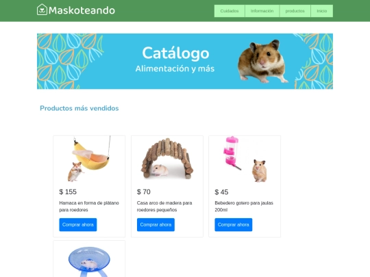 catalogo_hamster screenshot