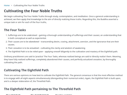 cultivating-the-four-noble-truths screenshot