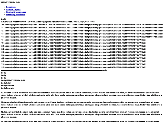 font_BW/made_tommy_bold_personal_use_1-demo screenshot
