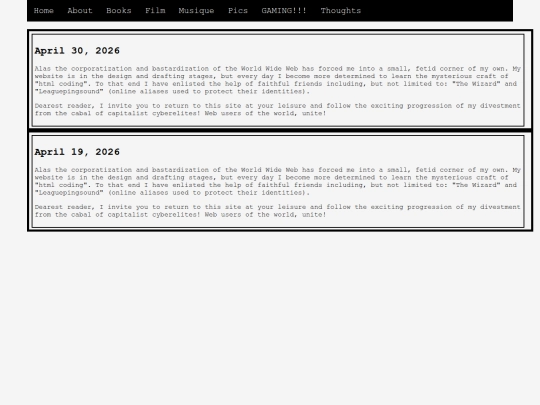 testblog screenshot