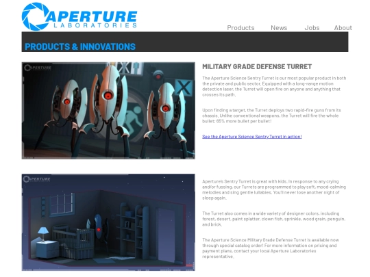 products screenshot