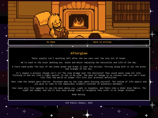 writing/afterglow screenshot