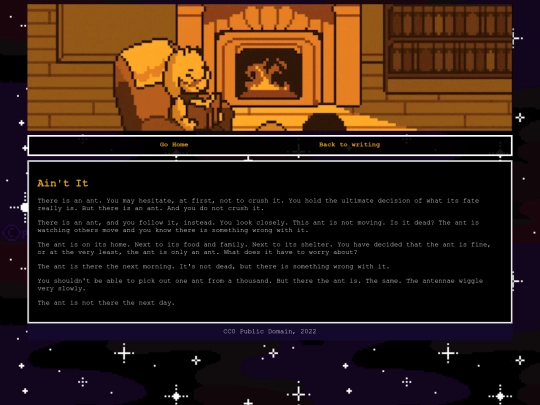 writing/ant screenshot