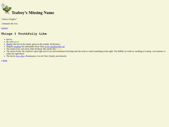 firstpages/teaboy screenshot