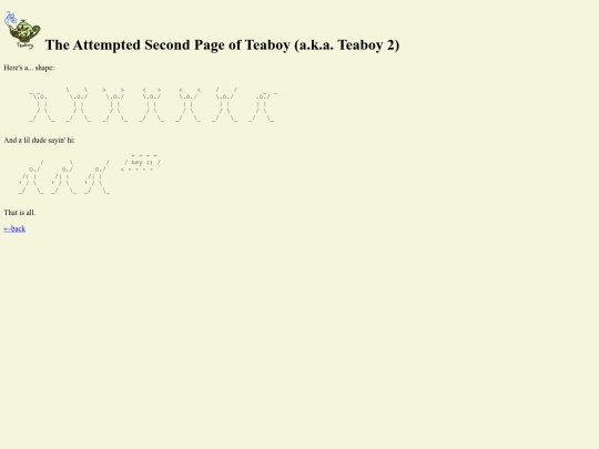 firstpages/teaboy2 screenshot
