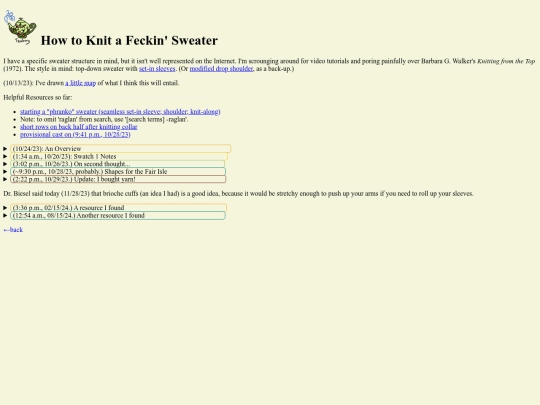 ongoingpages/sweater screenshot