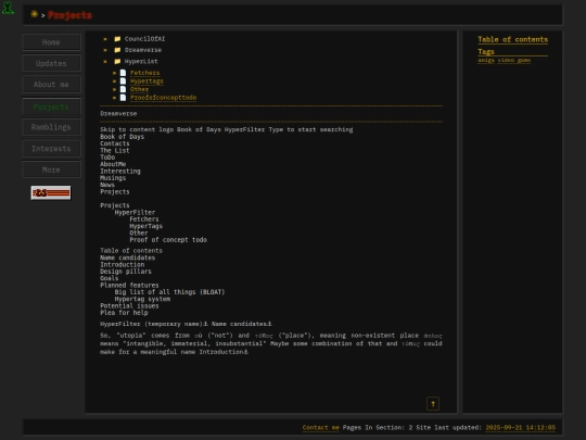 projects screenshot