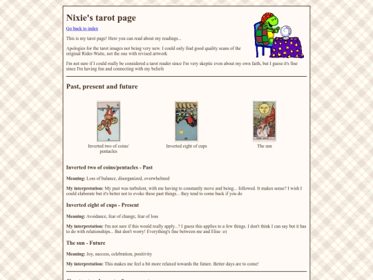 ocs/nixie/tarot screenshot