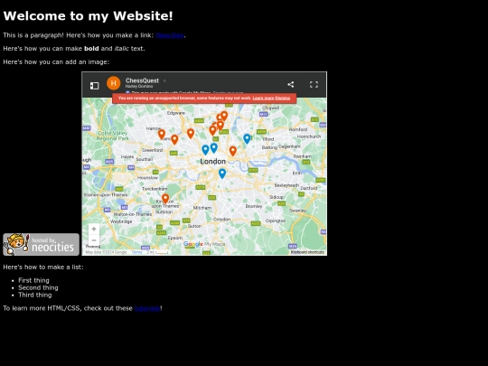 test screenshot