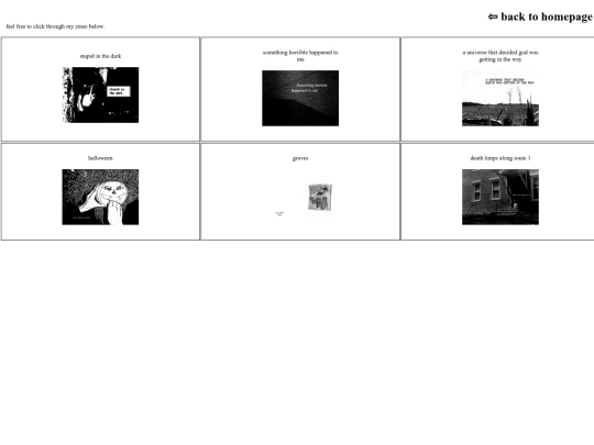 zines screenshot
