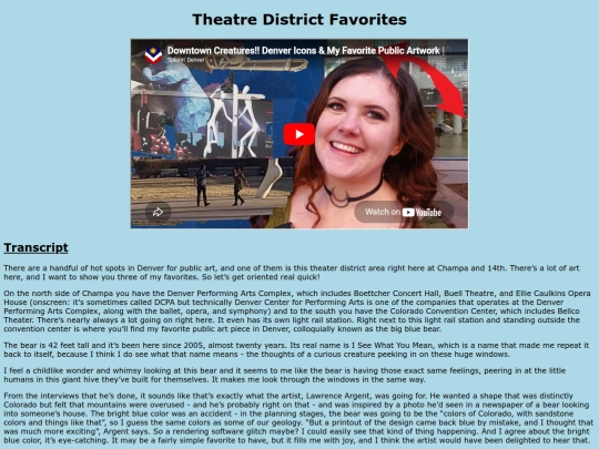 theatredisfavs screenshot
