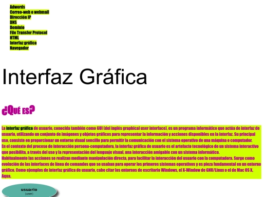 amarillo/interfaz screenshot