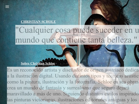 pagina artista screenshot