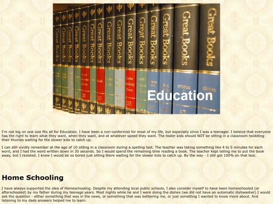 education screenshot