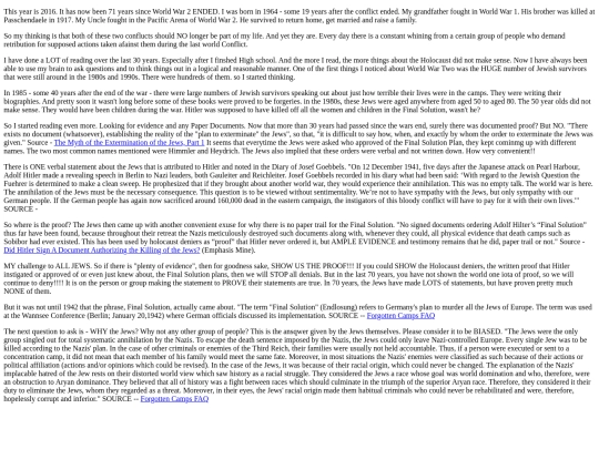 holocausthoax screenshot
