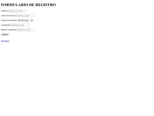 proyecto html/registro screenshot