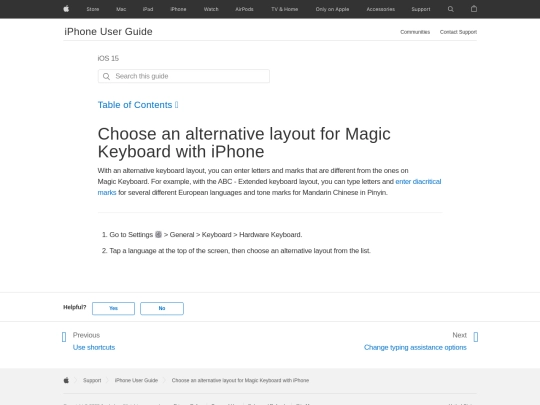apple/guide/Choose_an_alternative_layout_for_Magic_Keyboard_with_iPhone_Apple screenshot