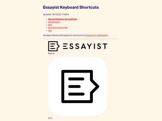 essayist screenshot