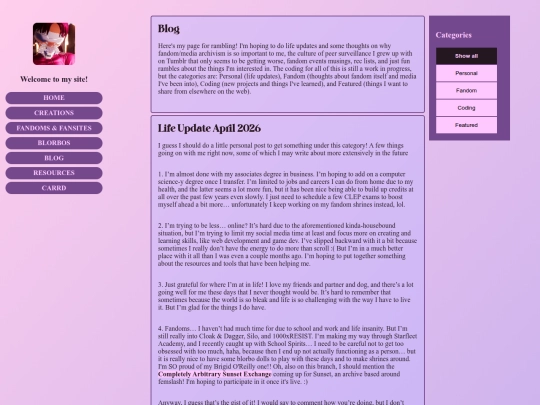 blog screenshot