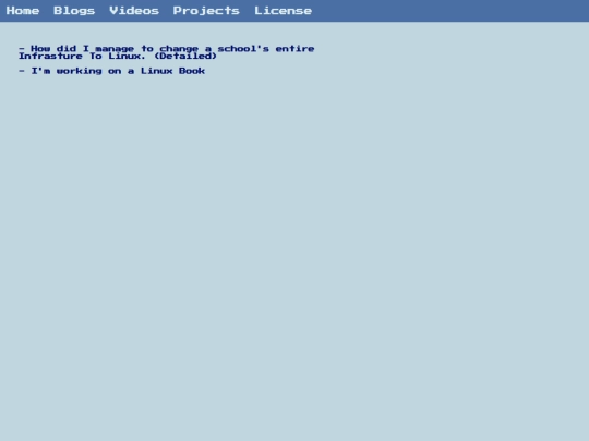 html/blogs screenshot