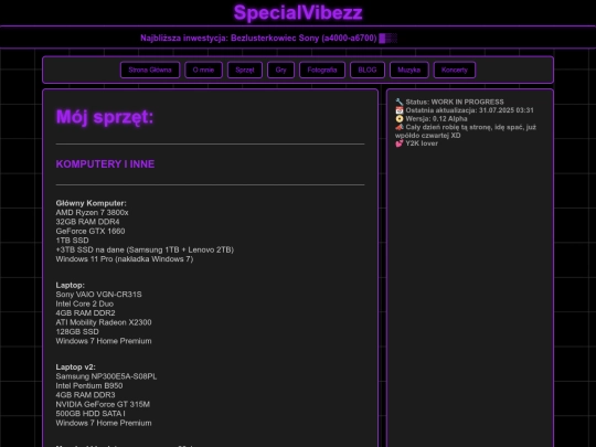 sprzet screenshot
