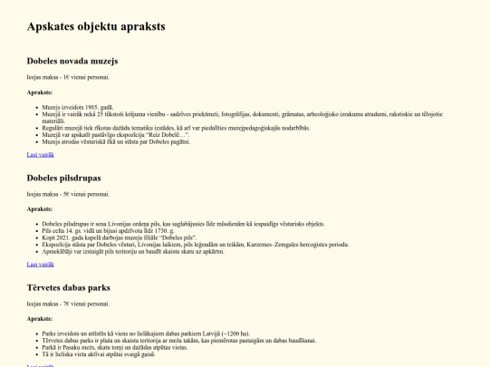 Apskatesobjekti screenshot