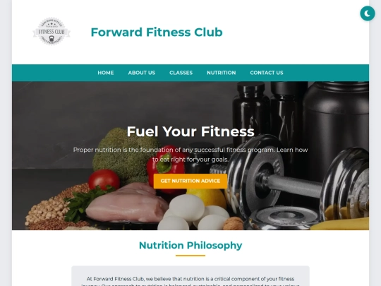nutrition screenshot