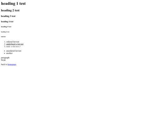 test screenshot