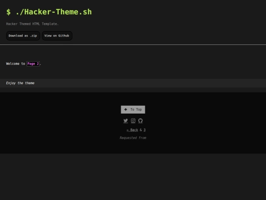 pages/hacker-theme-page2 screenshot