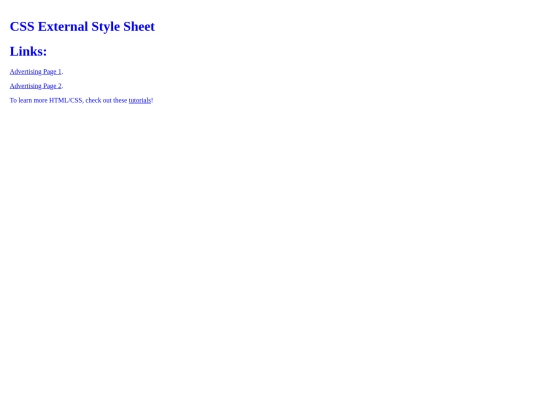 CSSExternalStyleSheet screenshot