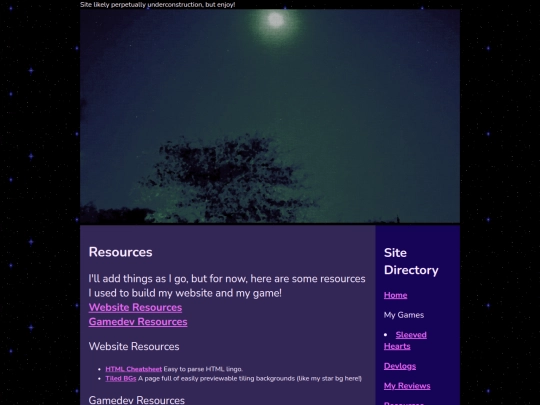 Resources screenshot