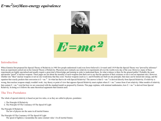 E=mc2/E=mc2 screenshot