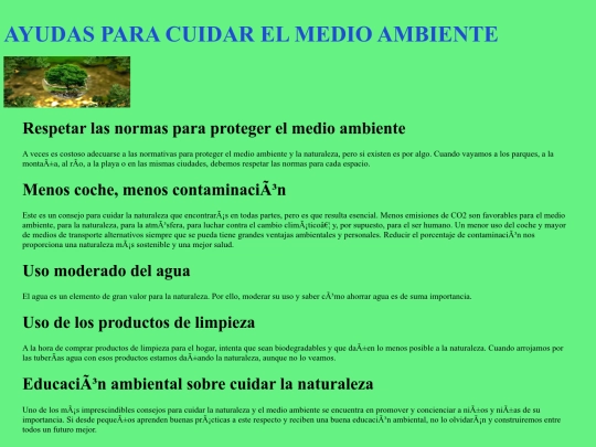 Pagina H/ayudas screenshot