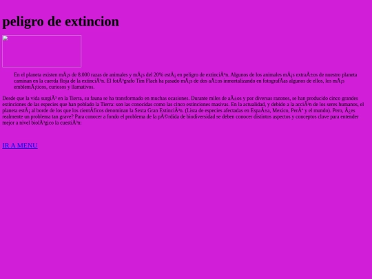 peligrodeextincion screenshot