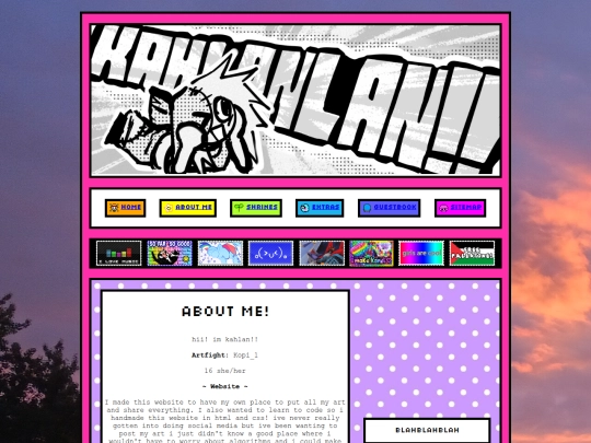 pages/aboutme screenshot