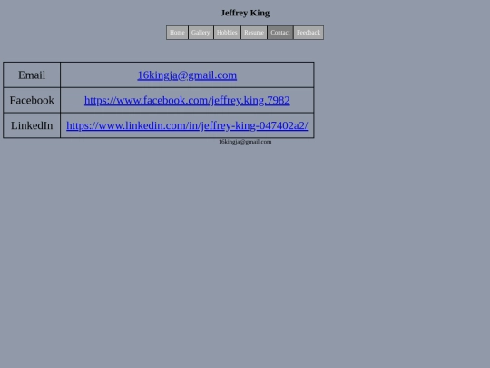 Contact screenshot